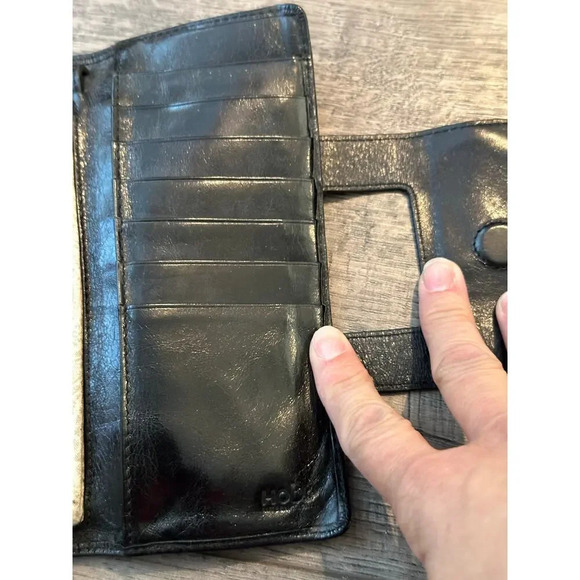 Hobo International Black Patent Leather Clutch Purse - Picture 7 of 11